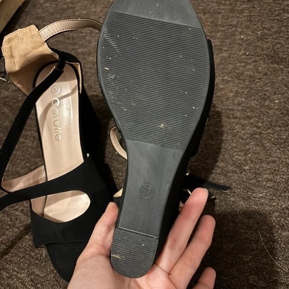 Elegant Black Strappy Heels by - Picture 4 of 4